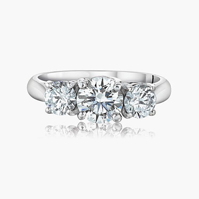 Three Stone Diamond Ring