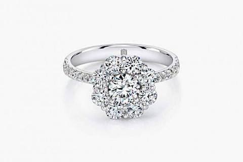 Round Diamond Halo Ring