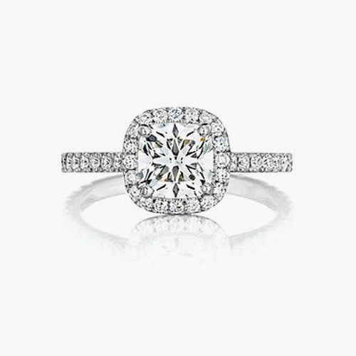 Diamond Cushion Cut Ring