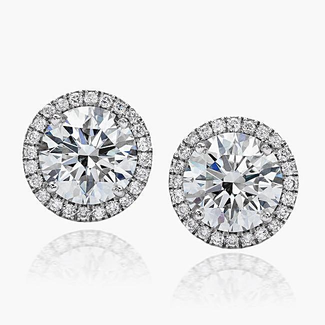Halo Diamond Earrings