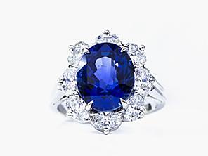Diamond and Sapphire Ring (Special Order)