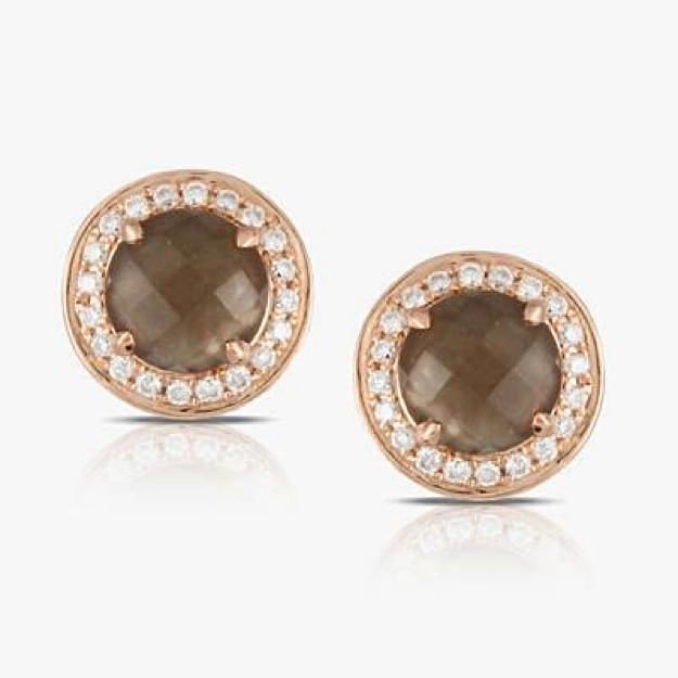 "Doves" Smokey Quartz Earrings