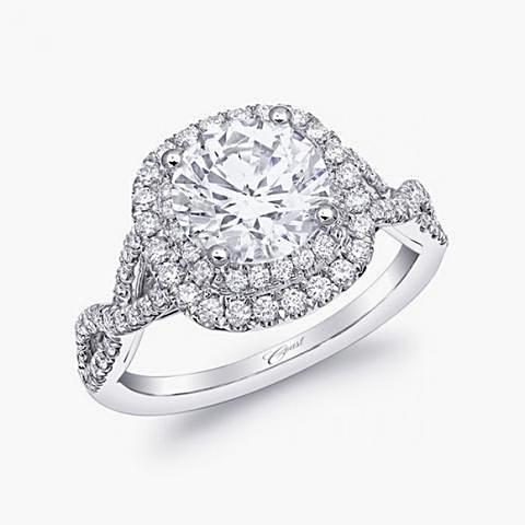 Double Halo Diamond Ring